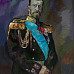 Российский император Николай II, главнокомандующий российскими вооруженными силами. 2004. Холст, масло, 110х80
